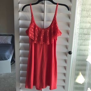 Peach Dress/Bikini Cover-Up